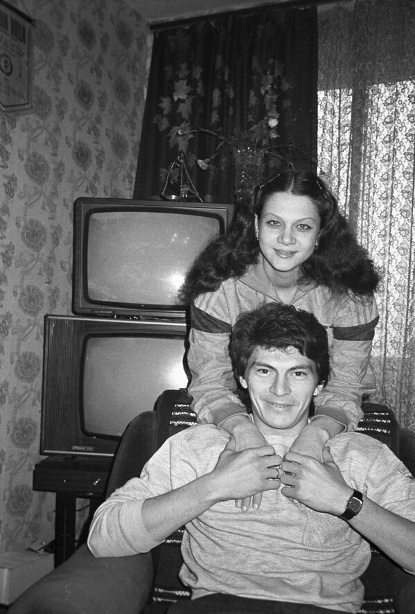 Ринат Дасаев с первой женой Нелли Гаас