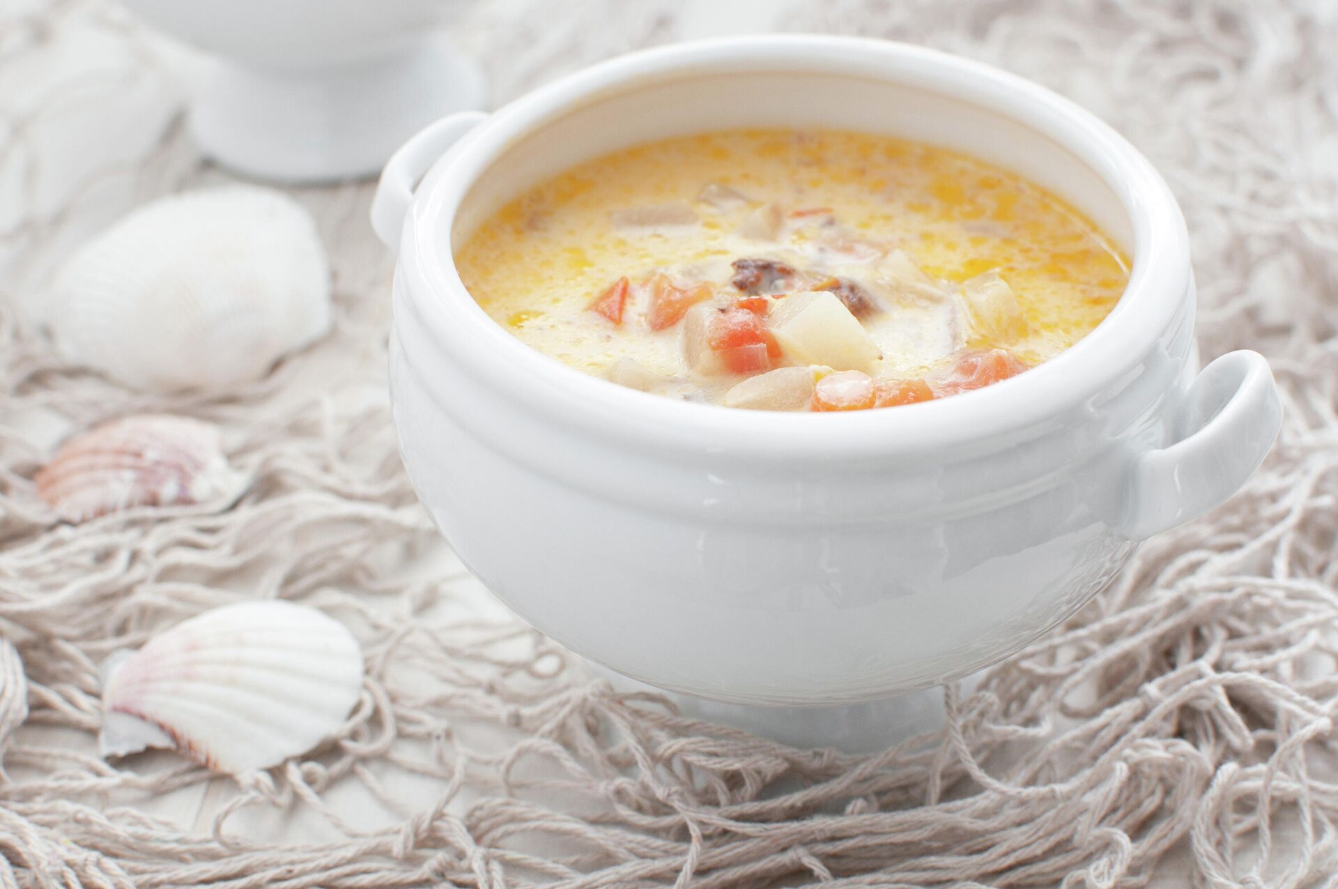Суп рыбный с пикшей и сливками – кулинарный рецепт