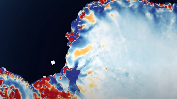НАСА опубликовало видео с демонстрацией масштабов климатической катастрофы, связанной с таянием ледников.
