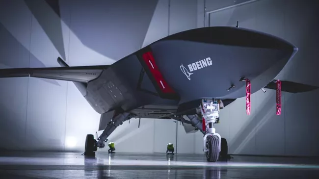 Стоп-кадр презентации беспилотного летательного аппарата Loyal Wingman для Королевских ВВС Австралии