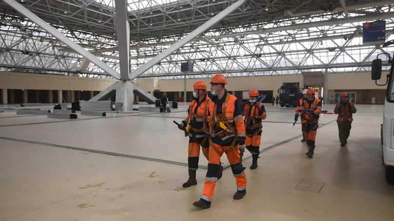 Строительство временных госпиталей для пациентов с COVID-19