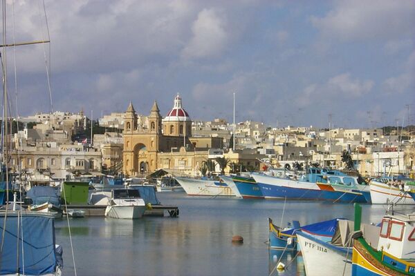 Деревня Марсашлокк на Мальте