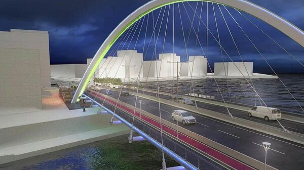 Проект автомобильного моста через залив Москвы-реки в районе Рублево-Архангельское