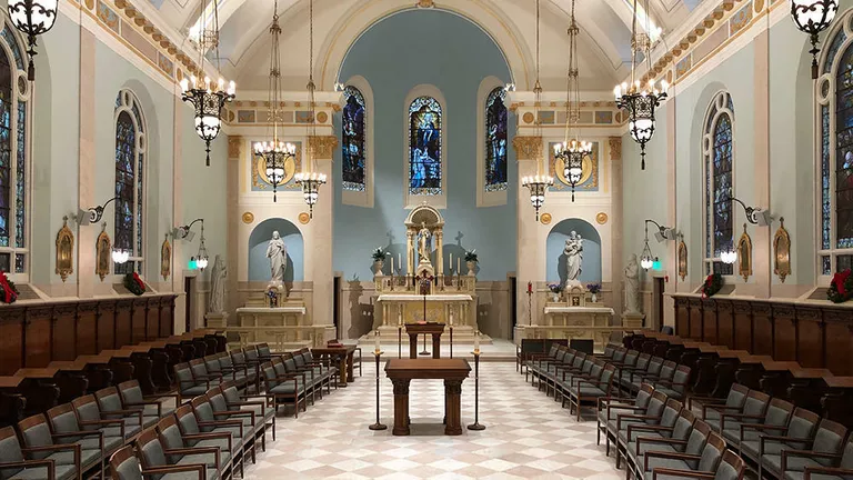 Мемориальная капелла Батлера. Тэрритаун, США. Richard S. Vosko, Hon. AIA, номинация Liturgical/Interior Design Мемориальная капелла Батлера. Тэрритаун, США. Richard S. Vosko, Hon. AIA, номинация Liturgical/Interior Design