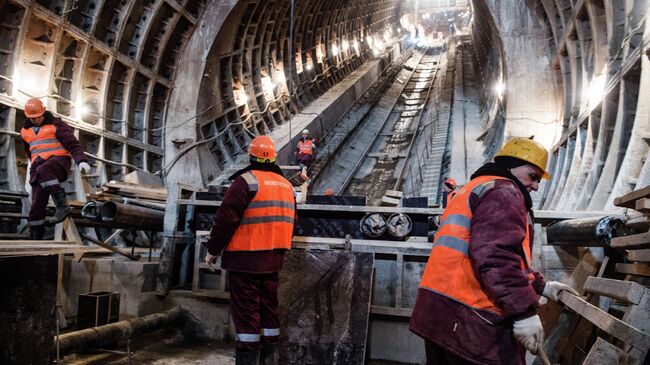 Строительство московского метро