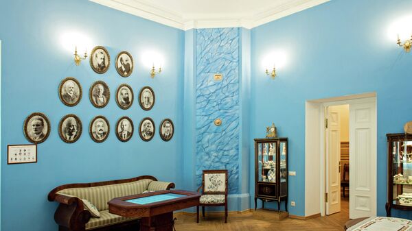 Голубая гостиная в музее Н.И. Лобачевского в Казанском федеральном университете