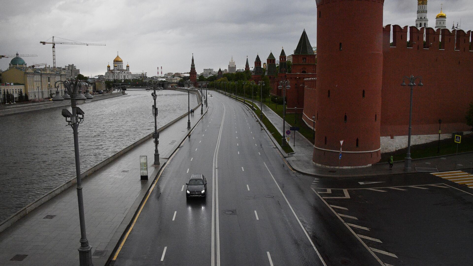 Кремлевская набережная в Москве - РИА Новости, 1920, 21.10.2020