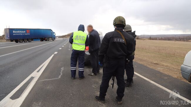 Задержание водителя, устроившего стрельбу в Тульской области. 19 мая 2020