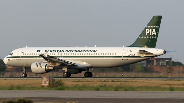 Самолет Airbus A320 авиакомпании Пакистанские авиалинии