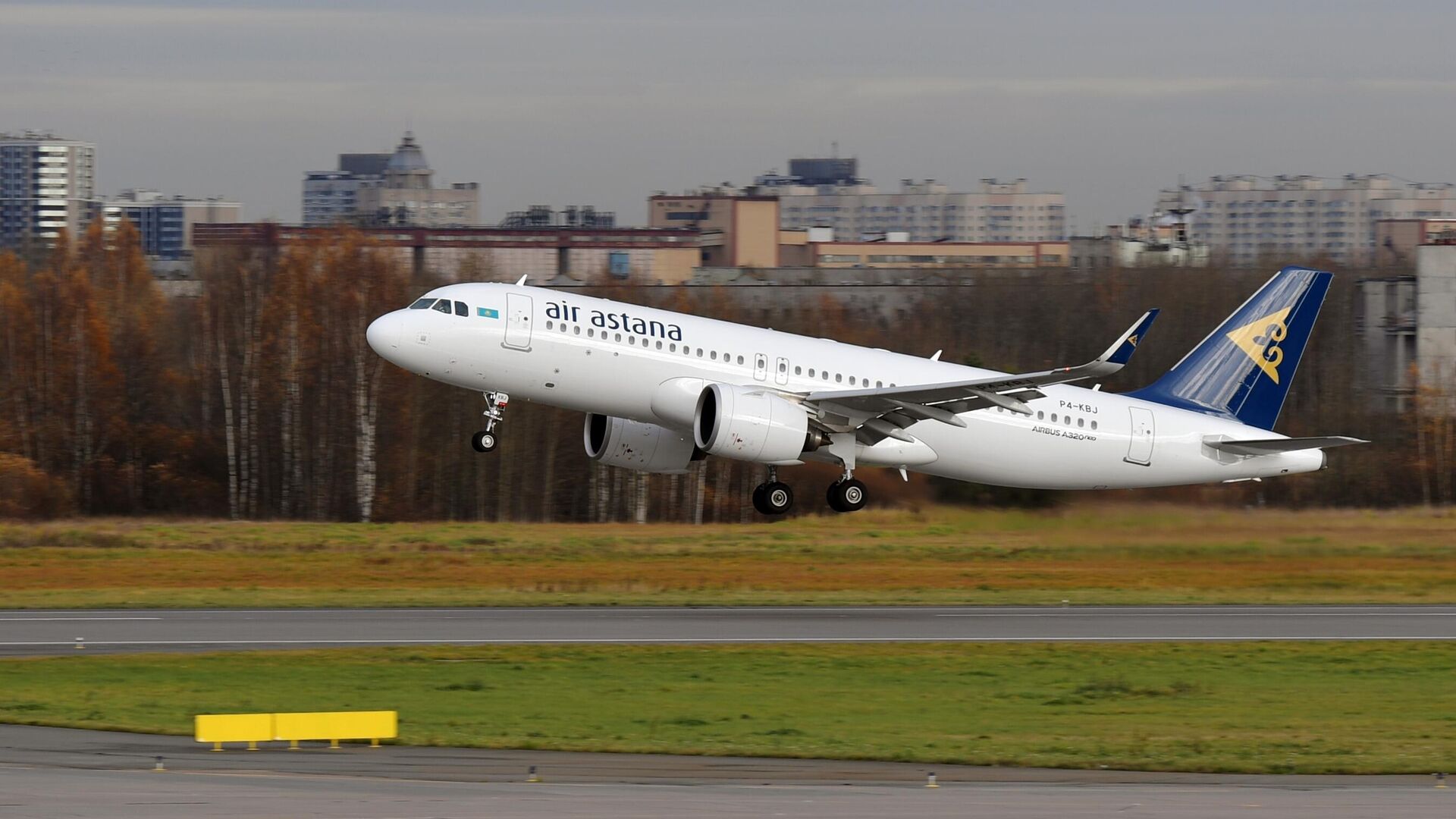 Самолет Airbus A320neo авиакомпании Air Astana - РИА Новости, 1920, 19.11.2021