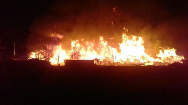 Пожар в городе Свирске Иркутской области