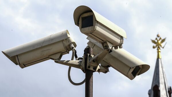 Камеры видеонаблюдения на Манежной площади в Москве