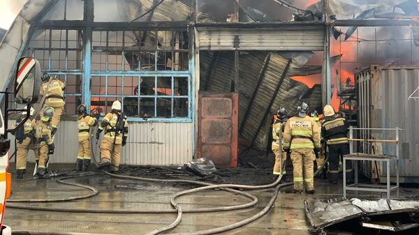 Пожар в Батайске Ростовской области