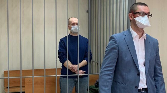 Адвокат Сергей Щербаков, обвиняемый в мошенничестве на 250 млн рублей, во время избрания меры пресечения в Пресненском суде Москвы