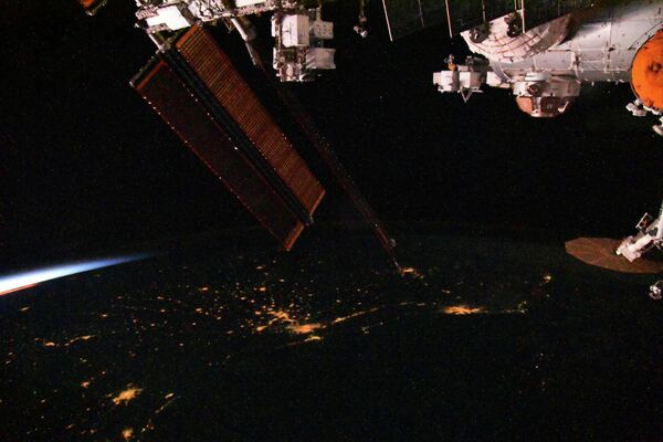 Космические сумерки с борта Международной космической станции