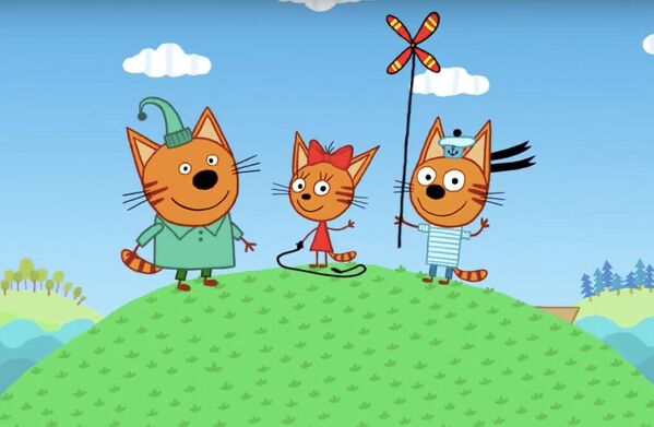 Кадр из мультфильма Три кота