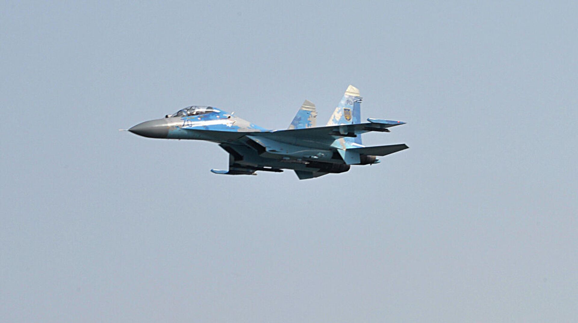 Украинский истребитель Су-27 во время учений Чистое небо - 2018 - РИА Новости, 1920, 24.08.2021