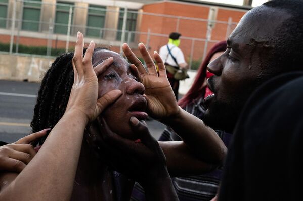 Потерпевшая во время протестов в Миннеаполисе