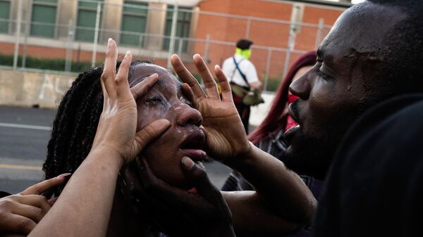Потерпевшая во время протестов в Миннеаполисе