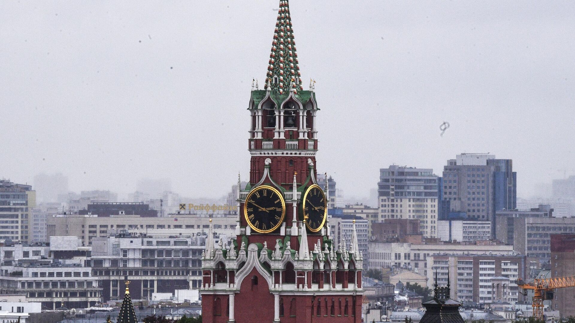 Спасская башня Московского Кремля - РИА Новости, 1920, 27.01.2021
