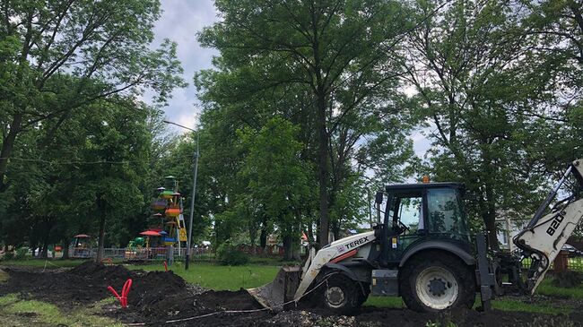 Реконструкция городского парка в Усмани