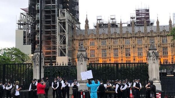 Акция протеста в Лондоне в память Джорджа Флойда