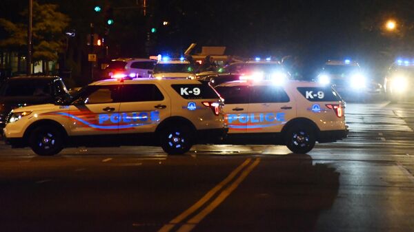 Машины полиции в Вашингтоне 