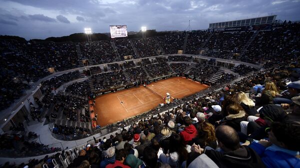 Теннисный корт турнира серии Мастерс в Риме