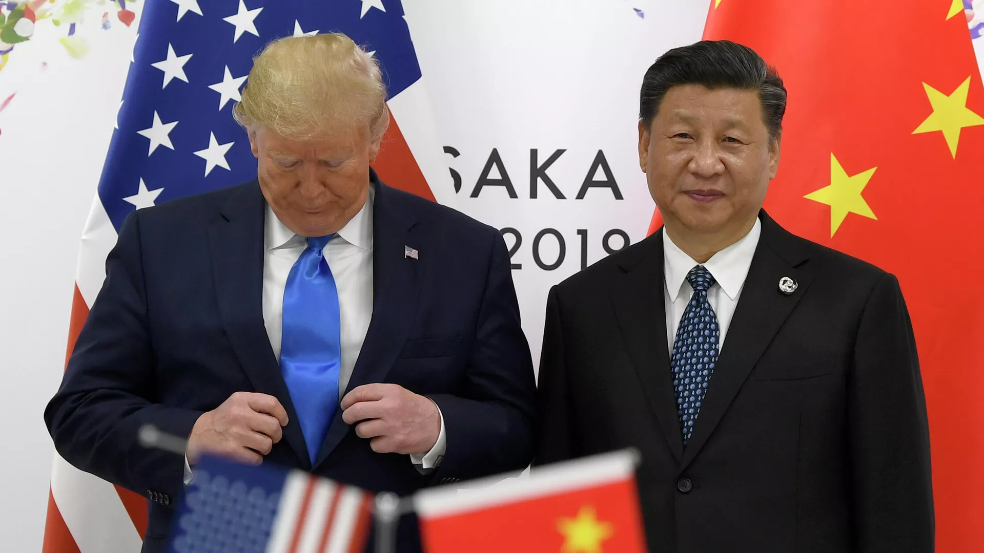Президент США Дональд Трамп и председатель КНР Си Цзиньпин - РИА Новости, 1920, 18.04.2025
