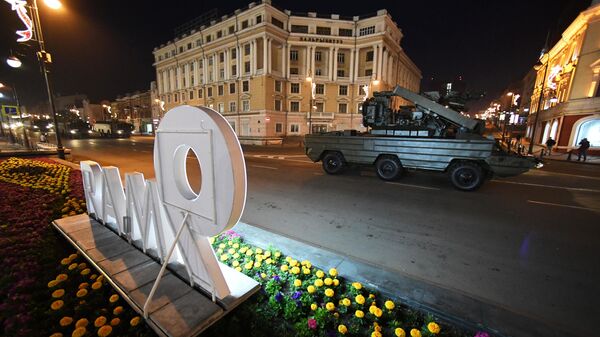 Репетиция военной техники к параду Победы во Владивостоке