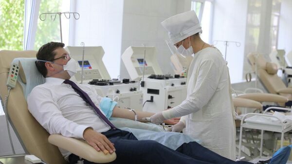 Губернатор Нижегородской области Глеб Никитин стал донором крови в рамках акции МыВместе