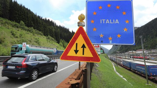Граница между Австрией и Италией
