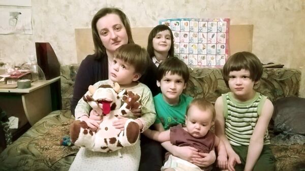 Наталья Чикина с детьми