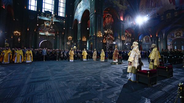 Церемония освящения главного храма Вооруженных сил РФ в парке Патриот в Московской области