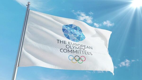 Флаг Европейского олимпийского комитета (ЕОК)