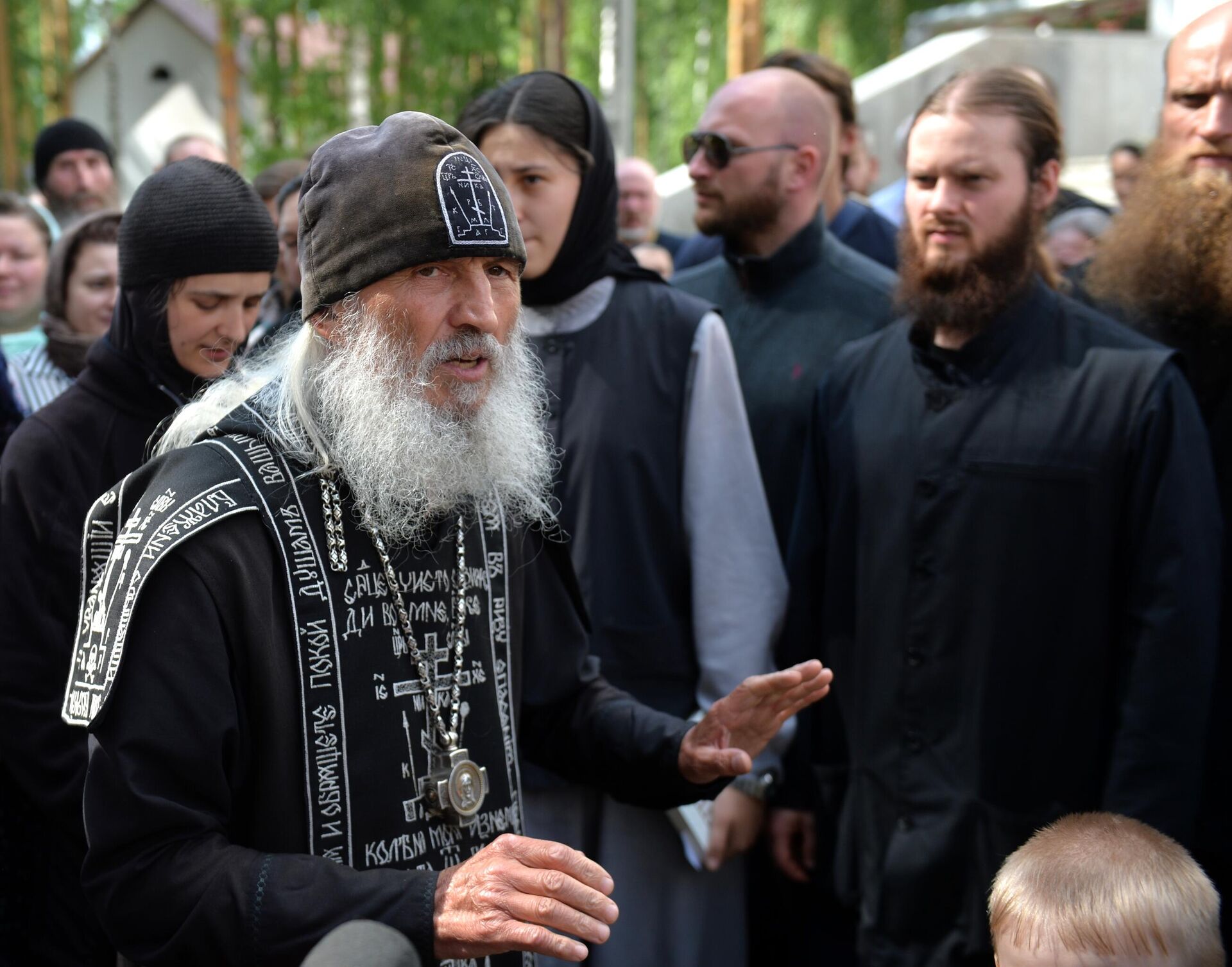 Схиигумен Сергий в Среднеуральском женском монастыре в Свердловской области - РИА Новости, 1920, 14.04.2021