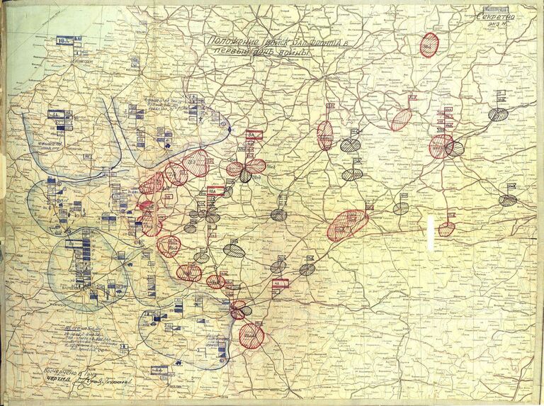 Положение войск Западного Фронта на 22.06.1941 г.