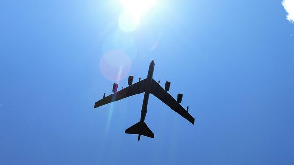 Стратегический американский бомбардировщик Boeing B-52 Stratofortress