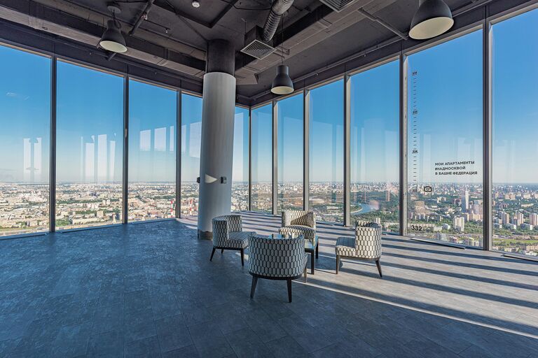 90-й этаж башни Восток делового комплекса Федерация 90-й этаж башни Восток делового комплекса Федерация