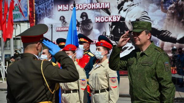 Генеральная репетиция парада Победы в Луганске. 21 июня 2020 