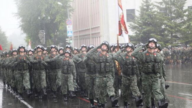 Военный парад Восточного военного округа в Хабаровске