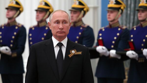 Президент России Владимир Путин на церемонии вручения государственных премий РФ 