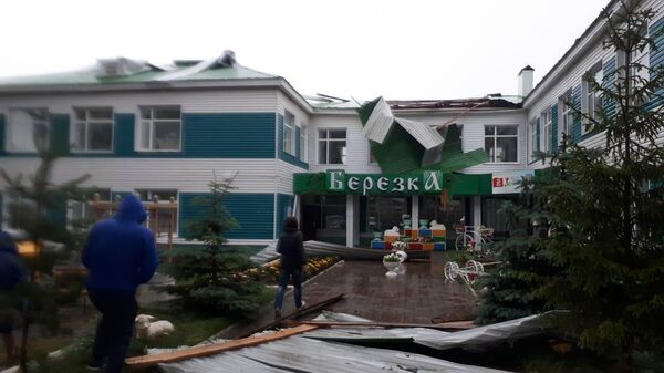 Частичное повреждение кровли детского сада Березка в Татарстане