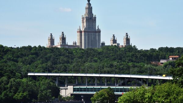 Мост Лужники через Москву-реку