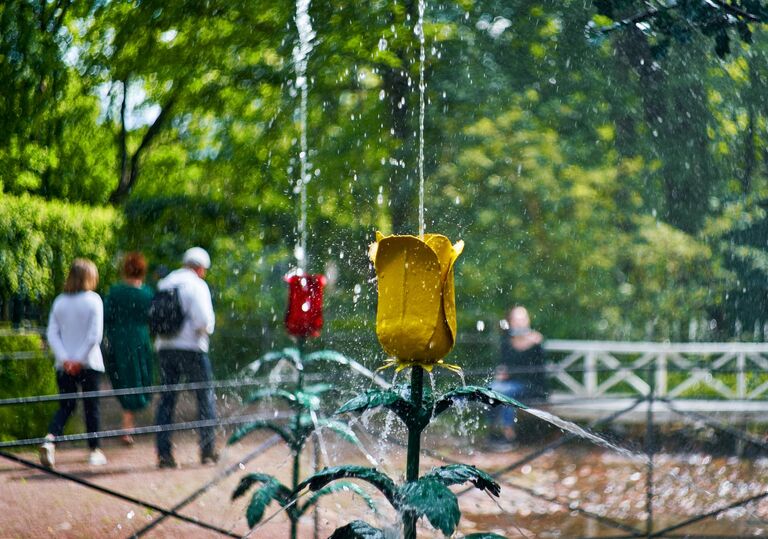 Фонтаны в Нижнем парке Государственного музея-заповедника Петергоф