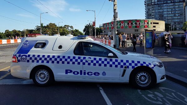 Полицейский автомобиль в Мельбурне, Австралия.