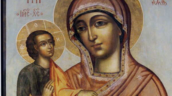 Икона Божией Матери Троеручица в Свято-Даниловом мужском монастыре в Москве