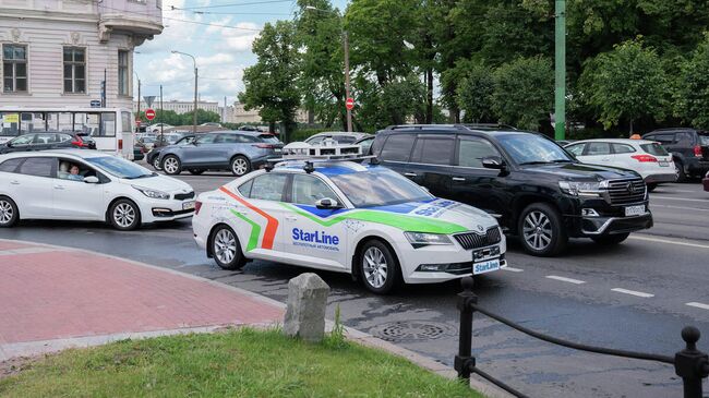 Беспилотный автомобиль StarLine на дорогах Санкт-Петербурга