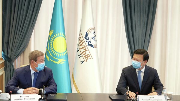 Подписание меморандума о сотрудничестве между фондом национального благосостояния Казахстана Самрук-Казына и министерством здравоохранения республики