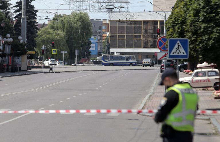 Захват заложников в Луцке